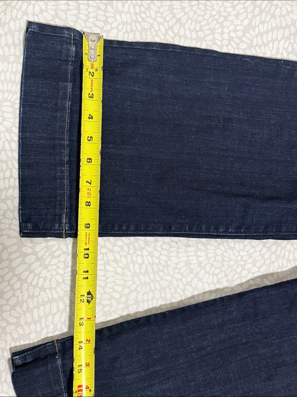 White House Black Market Wide-Leg Jeans in Dark Indigo - Picture 3 of 12